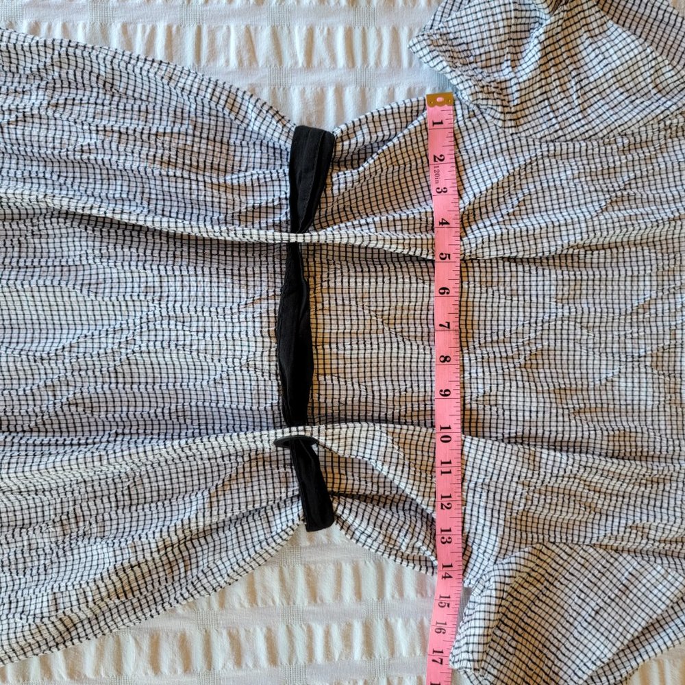 Zara Basic Textured Check Pattern Retro Dress - image 3